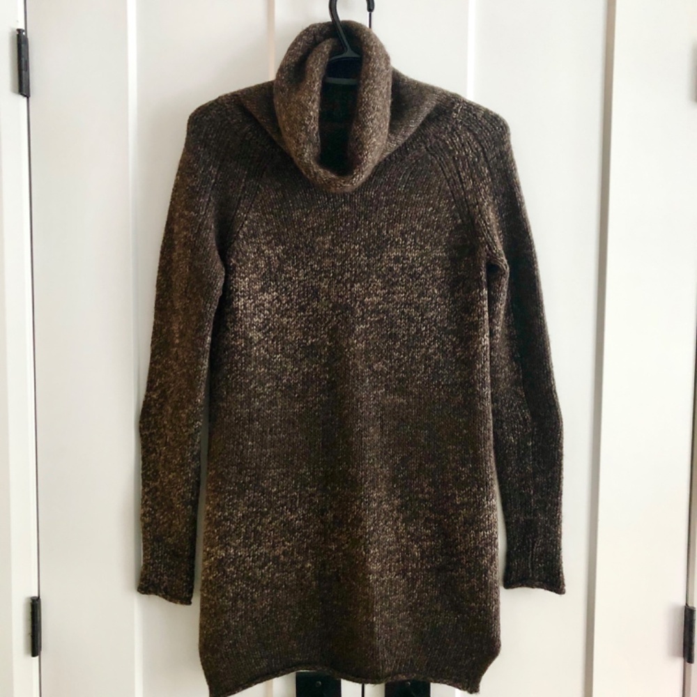 Wilfred,‎ Cowl Neck, Sweater Dress, Wool, Alpaca Blend, Brown, Size XXS